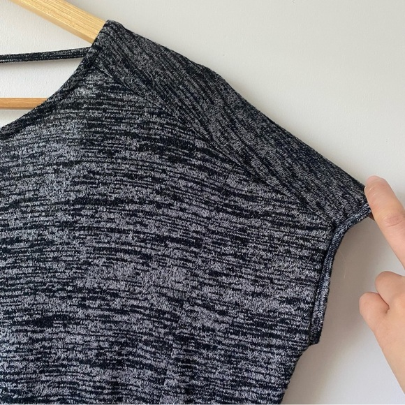 Monk and Lou Scoop Neck Back Straps Knit Dress Heather Grey - Picture 4 of 11